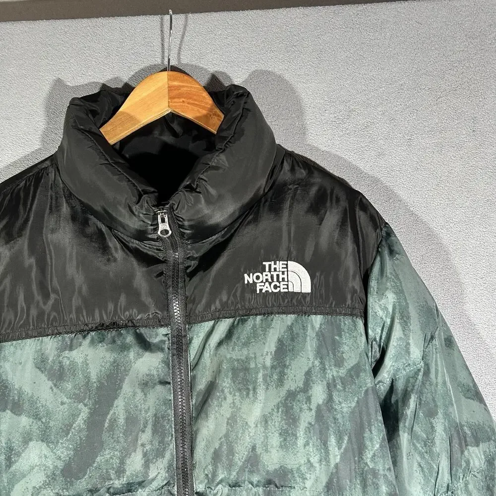 The North Face Retro Nuptse 700 Camo Green Size Medium M